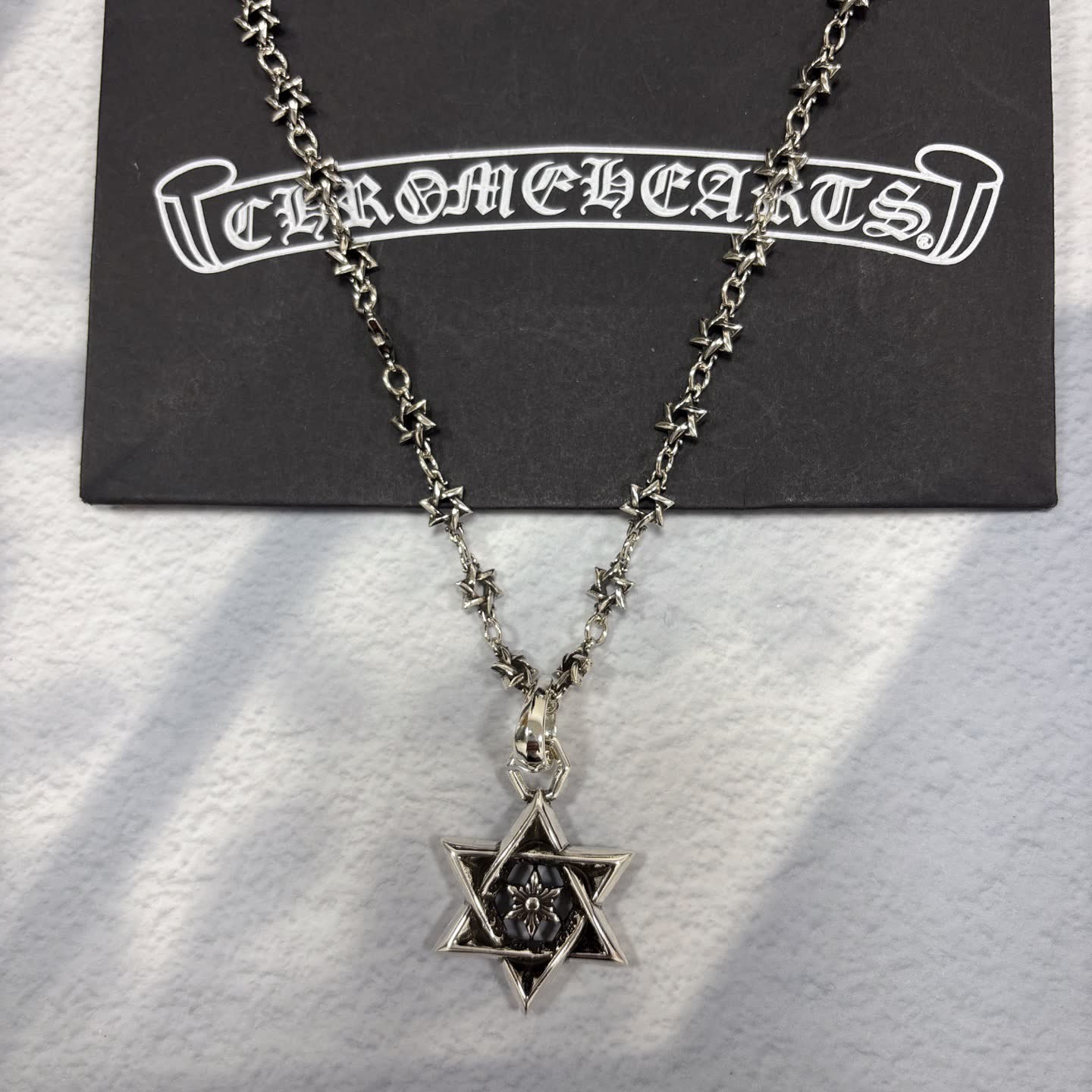 Chrome Hearts Star of David Pendant Necklace Chrome Hearts Star of David Pendant Necklace